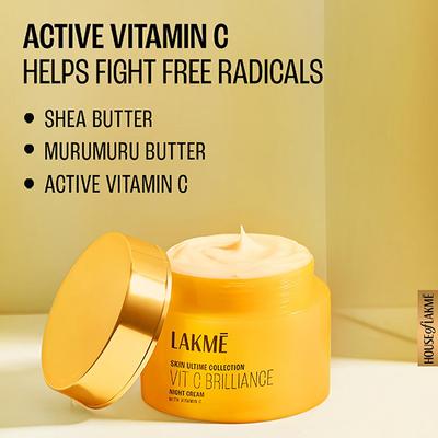 Lakme Vitamin C Brilliance Night Cream with Vitamin C 50 gm - Day Cream
