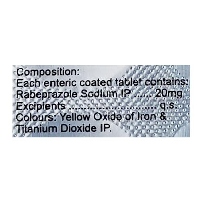Rabiwok 20mg Tablet 10'S - Ulcer/Reflux/Flatulence-Aaa