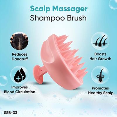 Vega Hair Scalp Massager Shampoo Brush for Manual Head Massager for Men and Women, (SSB-03) 90 gm - Hair Brushes