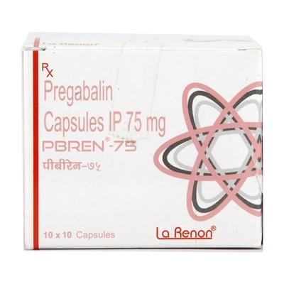 Pbren 75mg Capsule 10'S - Neuropathic Pain-Dru