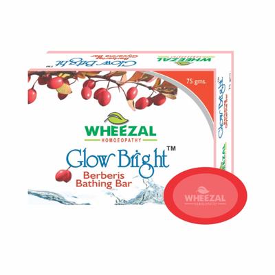 Wheezal Glow Bright Berberis Bathing Bar 75 g - Soaps