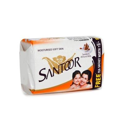 Santoor Sandal & Almond Milk Soap 100 gm - Soaps