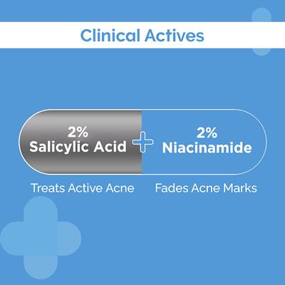 The Derma Co. Sali Cinamide Anti Acne Face Wash with Salicylic Acid and Niacinamide 80 ml - Face Washes