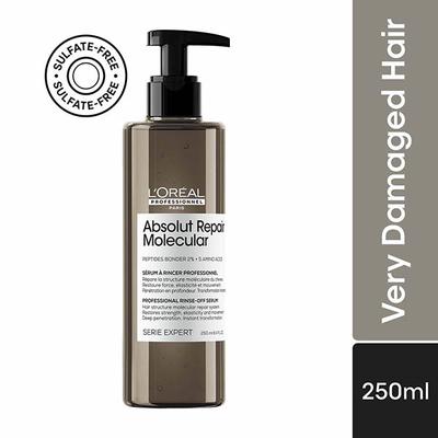 L'Oreal Professionnel Absolut Repair Molecular Deep Repairing Hair Rinse-Off Serum for Damaged Hair 250 ml - Hair Serums