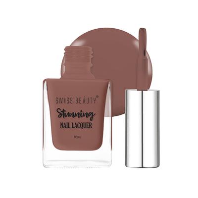 Swiss Beauty Stunning Nail Lacquer Shade - F1037344 - Woody 10 gm - Nail Polish