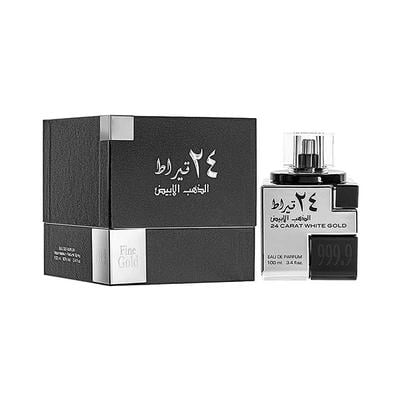 Lattafa 24 Carat White Gold Long Lasting Imported Eau De Perfume 100 ml - Perfumes (Edt/Edp)