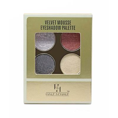 Half N Half Velvet Mousse Eyeshadow Palette, Multicolor - 03 3.2 gm - Eye Shadow Palettes