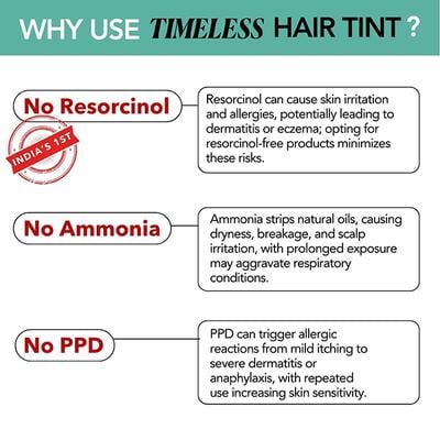 Paradyes Natural Black Timeless Permanent Creme Hair Colour for Grey Coverage, 1.0 Natural Black 160 gm - Crème