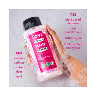 Love Beauty And Planet Rice Water & Angelica Seed Oil Silicone Free Shampoo For Curly & Wavy Hair- 400 ml - Shampoos