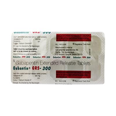 GABANTIN GRS 300 Tablet 10's - Epilepsy/Convulsion-Ant
