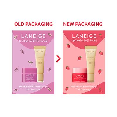 Laneige Lip Care Set 2.0 Berry Mini Lip Mask + Vanilla Lip Glowy Balm 1's - Lip Balms