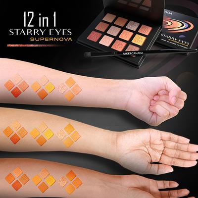 Faces Canada Starry Eyes Eye Shadow Palette - Supernova, Shimmer and Matte Shades 16gm - Eye Shadow Palettes