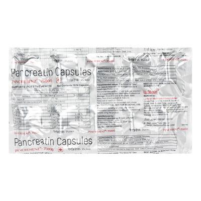 Pancrehenz 25000 Capsule 10'S - Digestion-Dig