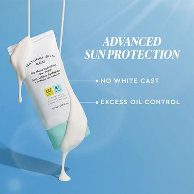 The Face Shop Naturalsun Eco No Shine Hydrating SPF 50+ PA+++ Mattifying Sun Cream 50ml - Face Sunscreen