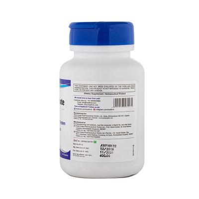 Healthvit Zinc Sulphate 50mg for Supports A Healthy Immune System, Healthy Skin, Supports Cell Growth, Antioxidant Supplement - Tablets 60's - Calcium And Minerals