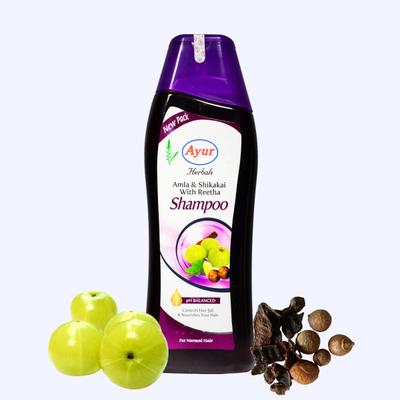 Ayur Herbals Amla Shikakai Reetha Shampoo 1000 ml - Personal Care (Ayush)