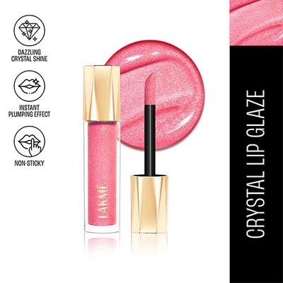 Lakme Glitterati Lip Glaze 203 Hot Pink Cosmo 5 ml - Lip Glosses