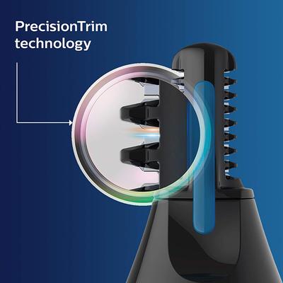 Philips Nose Trimmer Cordless Nose, Ear & Eyebrow Trimmer with Protective Guard System (Nt3650/16) 1's - Trimmers