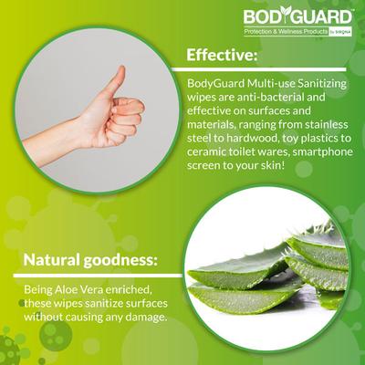BodyGuard Multi-Use Sanitizing Wipes 30's - Others