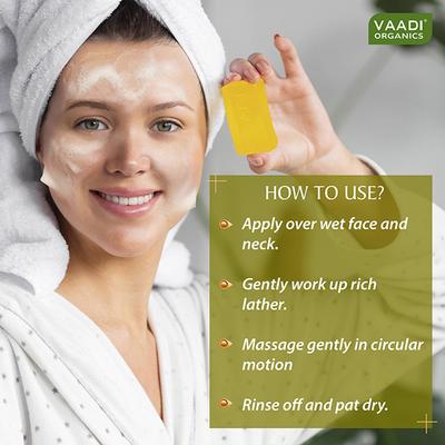 Vaadi Herbals Olive Facial Bar with Cane Sugar Extract 25 gm - Soaps