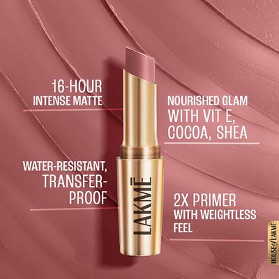 Lakme 9 To 5 Primer + Matte Lipstick- Pink Rouge 3.6 gm - Lipsticks