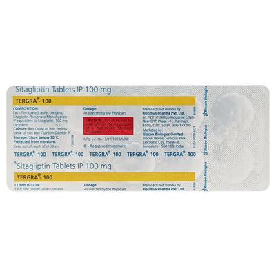 TERGRA 100 Tablet 10's - Diabetes-Ant