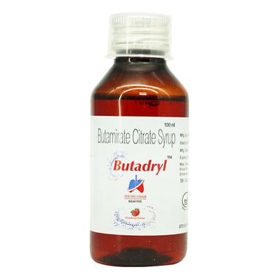 BUTADRYL SUGAR FREE STRAWBERRY FLAVOUR Syrup 100ml - Cough And Cold-Cou