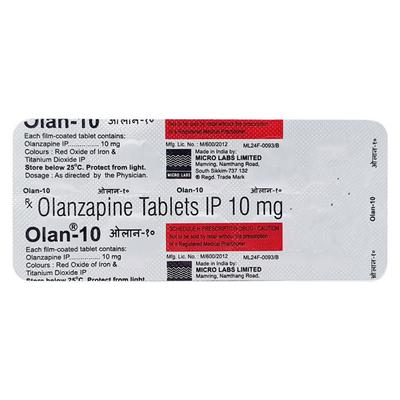 Olan 10mg Tablet 10'S - Schizophrenia-Aps