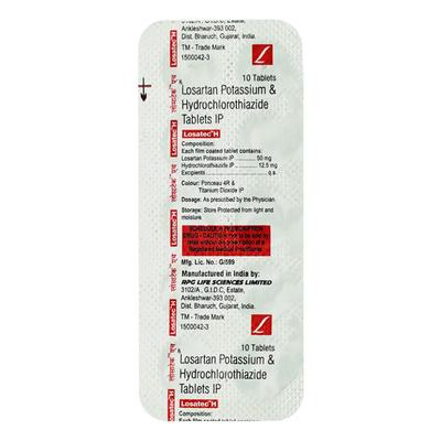 Losatec H Tablet 10'S - Hypertension-Ang