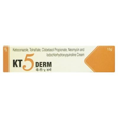 KT 5 DERM Cream 15gm - Skin Infections-Toc
