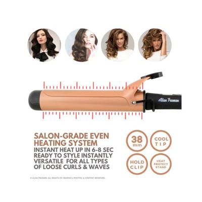 Alan Truman Argan Gold Ceramic Curler - 38Mm 1's - Rollers & Curlers