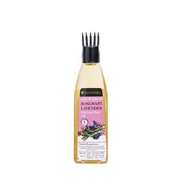 Soulflower Pure and Natural Rosemary Lavender Healthy Hair Oil Vitamin E 120 ml - Hair Oils