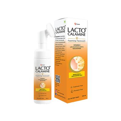 Lacto Calamine Vitamin C Foaming Face Wash, Brightens Skin, Control Blackheads and Whiteheads 150 ml - Face Wash & Cleansers