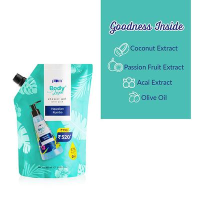 Plum BodyLovin Hawaiian Rumba Shower Gel Refill Pack 500 ml - Shower Gels & Body Wash