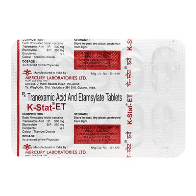 K STAT ET Tablet 10's - Bleeding Disorders-HPA