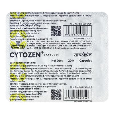 Cytozen Capsule 20'S - Liver Disease