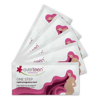 everteen One Step Pregnancy Test for Women - 1 Pack (5 Devices) 1's - Others