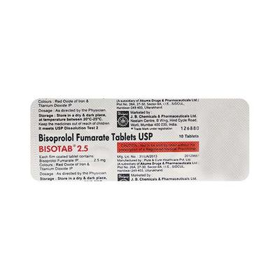 BISOTAB 2.5mg Tablet 10's - Hypertension-Bet