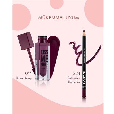 Flormar Kiss Me More Lip Tattoo 14 Boysenberry 3.8 gm - Liquid Lipsticks