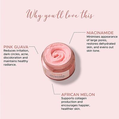 PureSense Pink Guava Face Scrub with Niacinamide & African Melon, Gentle Exfoliation, for a Clear & Glowing Skin. 140 gm - Face Scrubs