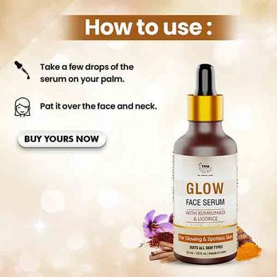 TNW The Natural Wash Glow Face Serum 30ml - Lotions & Creams