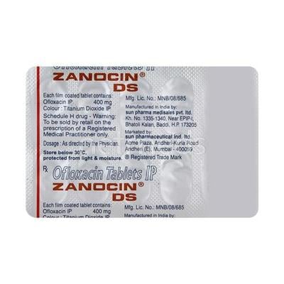 Zanocin DS Tablet 10'S - Bacterial Infections-Qui