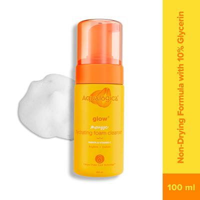 Aqualogica Glow + Mousse Hydrating Foam Cleanser 100 ml - Face Wash & Cleansers