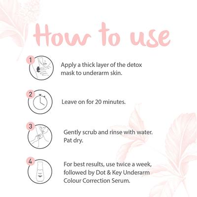 Dot & Key Underarm Detox & Color Correction Mask 100 ml - Masks & Peels