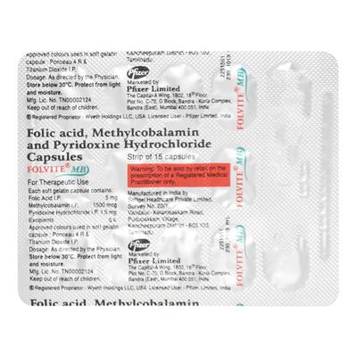 Folvite MB Capsule 15'S - Anaemia-VMA