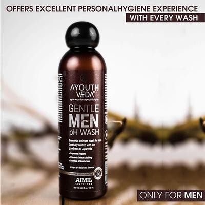 Ayouthveda Gentlemen Ph Wash 180 ml - Intimate Care