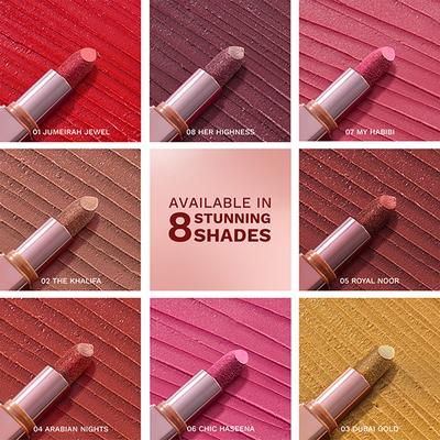 Pilgrim Glitter Lipstick Chic Haseena-06 Luxurious 3-D Glitter Formula With Matte Finish pink 4.2 g - Lipsticks