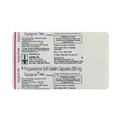 Lupigest 200mg Capsule 10'S - Hormonal Therapy-Oes