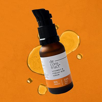 Deconstruct Vitamin C Serum For Face - 10% Vitamin C + 0.5 % Ferulic Acid 20 ml - Face Serum