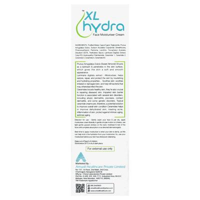 XL HYDRA FACE MOISTURISER Cream 50gm - Dry Skin-Emo